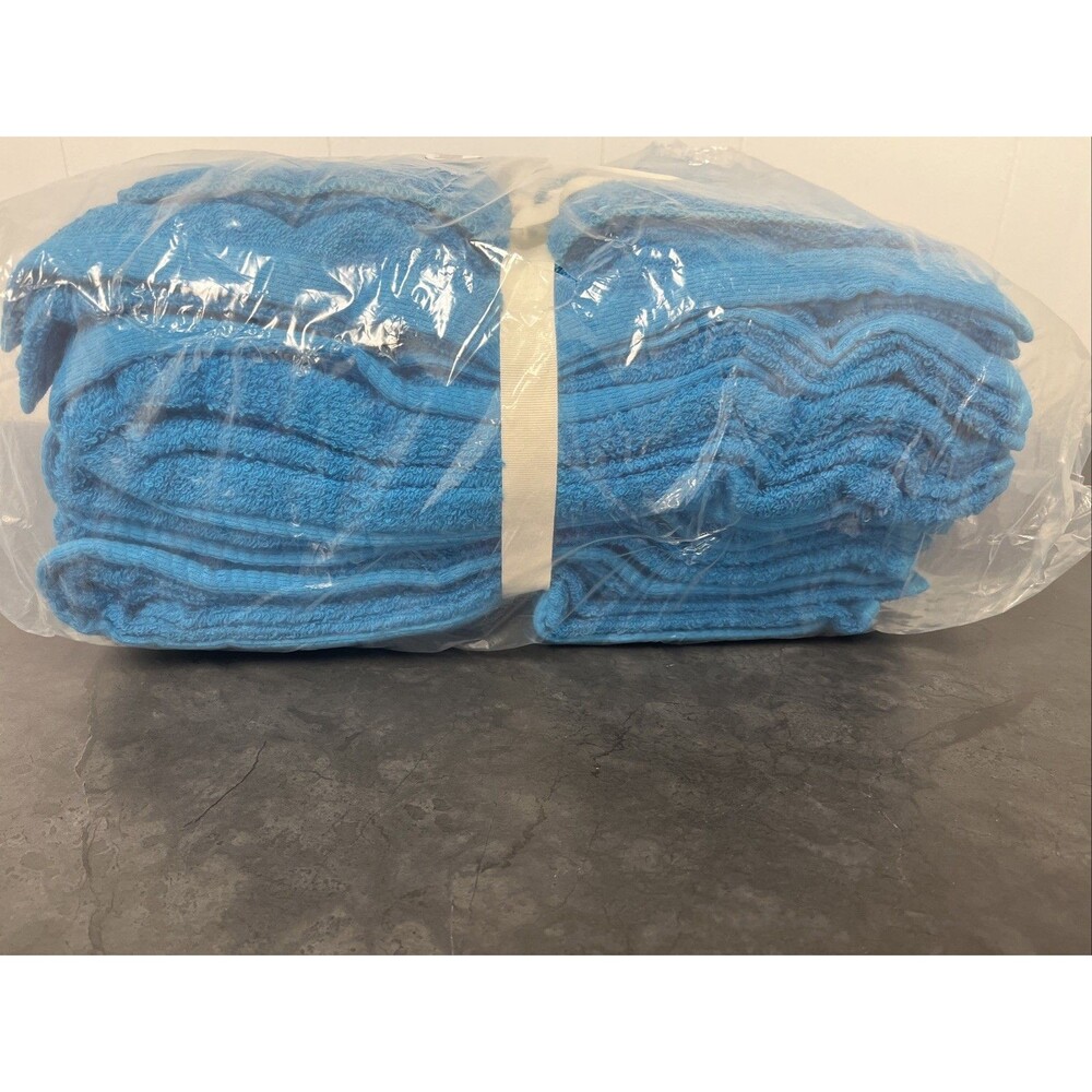 New 12 Piece The Big One Bath Towel Set Bath Washrag Hand Teal Blue